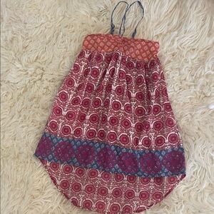 Mimi & Maggie Red and Orange Floral Dress